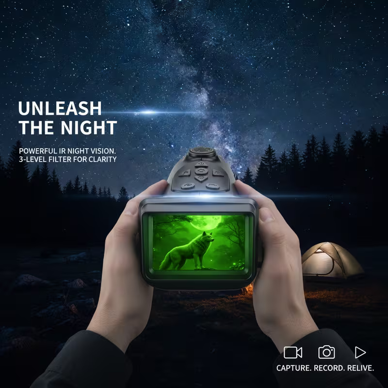 Night Thermal® 4K Digital Night Vision Monocular with 18× Optical Zoom