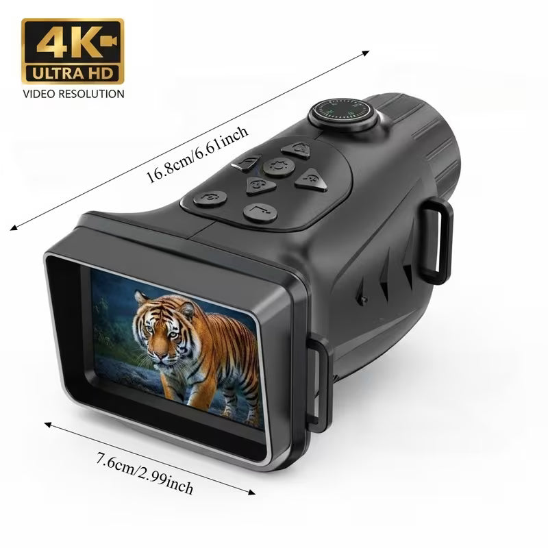 Night Thermal® 4K Digital Night Vision Monocular with 18× Optical Zoom